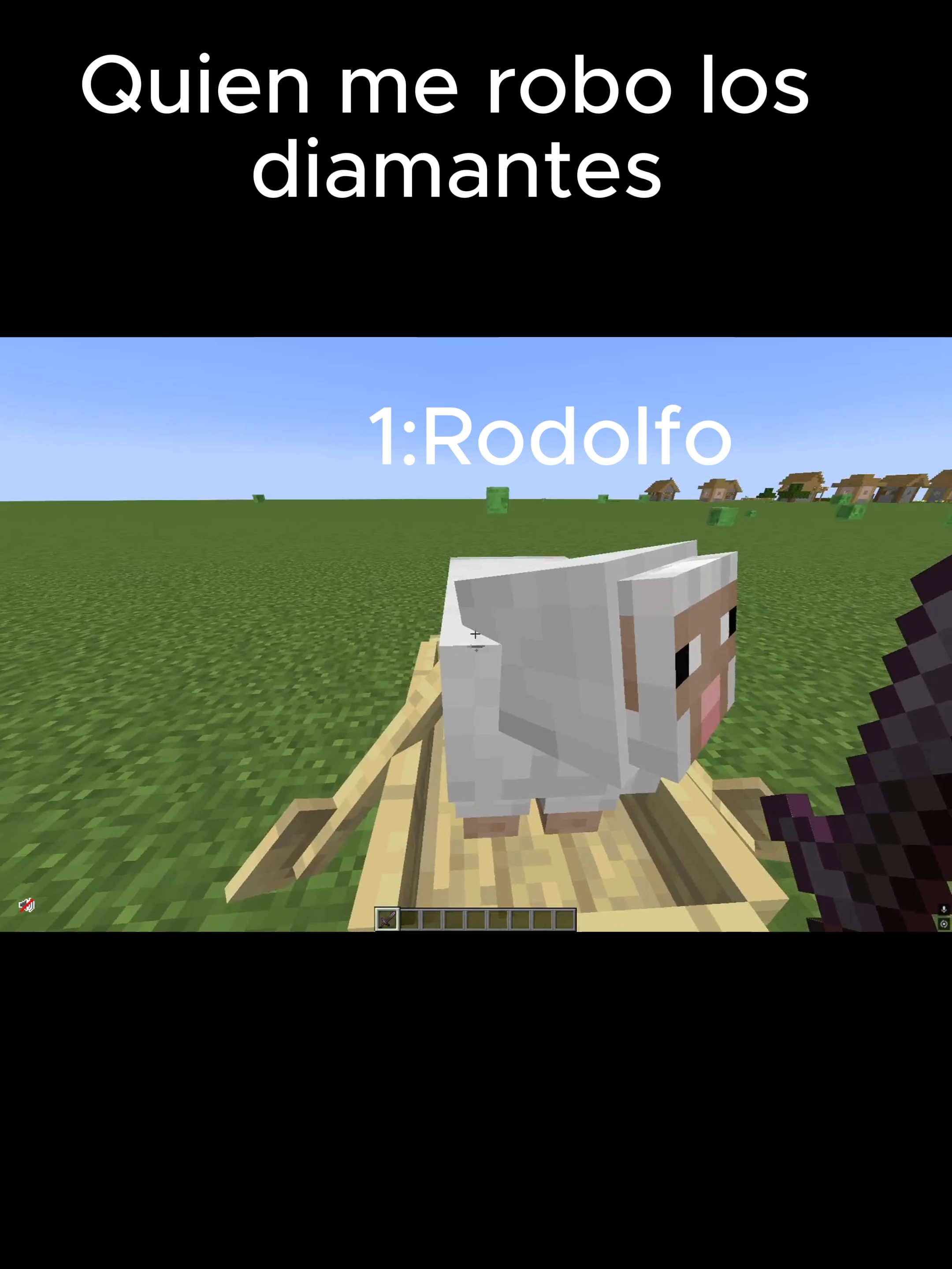 Quien me robo los diamantes🗣️ #minecraft #shortsvideo #fyp