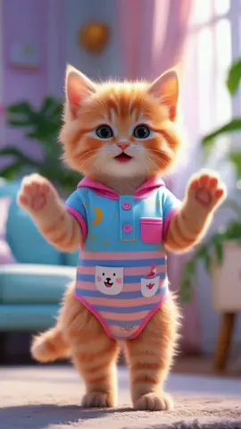 Kucing Lucu nyanyi pok ame ame #kucing #kucinglucu #kucingtiktok #lagupokameame #laguanak 