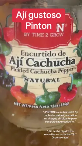 “Haz tu pedido aquí mismo en TikTok Shop y prueba el sabor de casa 🇩🇴✨” #AjíCachucha #PintonSabeMejor #SaborDominicano #TikTokShopLatino #AjíSinPicante #SazonNatural #CocinaCriolla #AjíEncurtido
