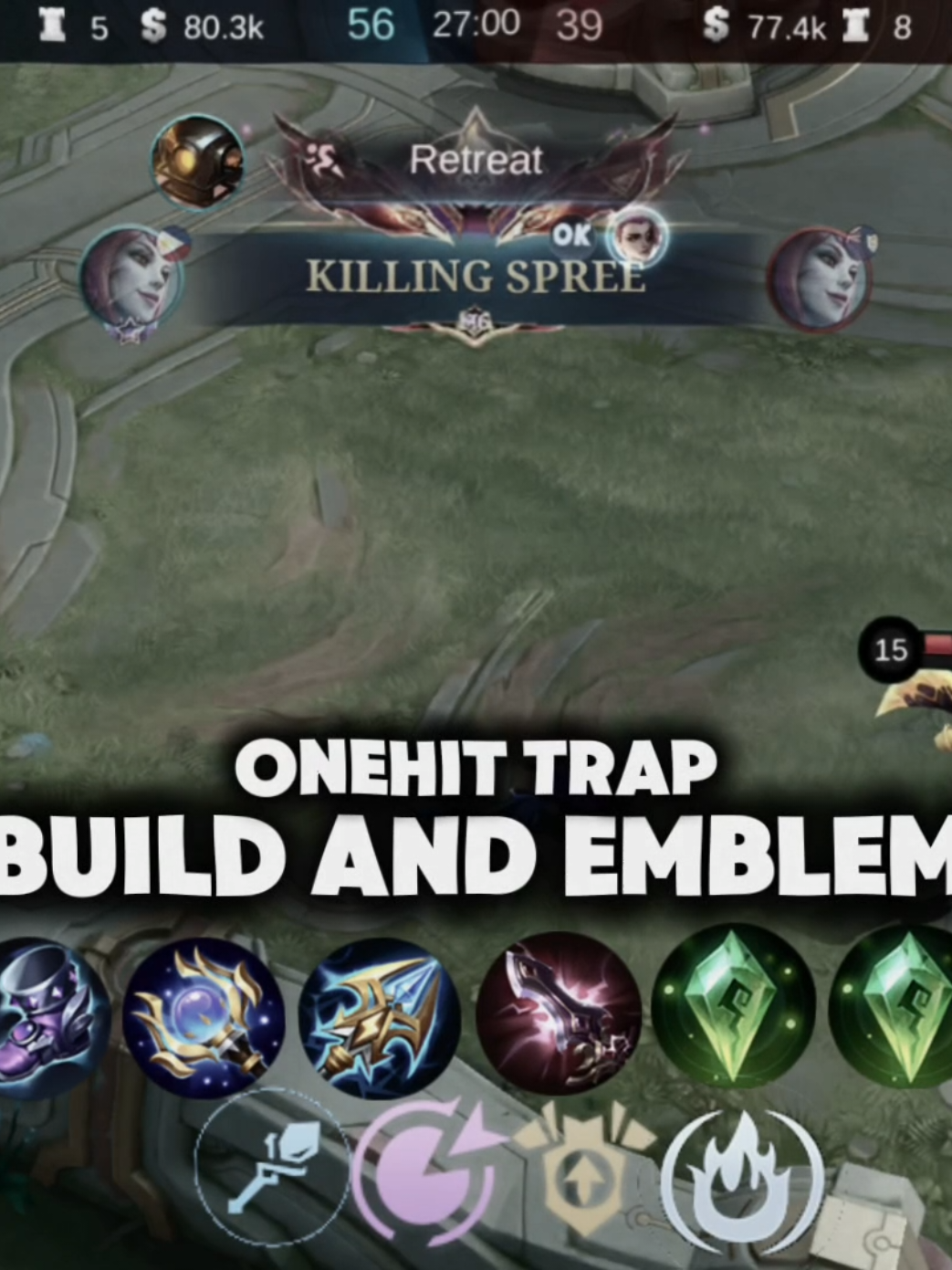 SELENA 1HIT TRAP NEW EMBLEM #MLBB #mobilelegends #selena #MLBBALLSTAR #MLBBDINOPLANET #MLBBCreator #mlbbphbo #lowlights #HLIX #fyp 