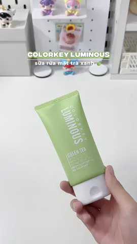 sữa rửa mặt trà xanh Colorkey Luminous #Colorkey #srmColorkey #suaruamat #skincare #unboxing #viral #review 