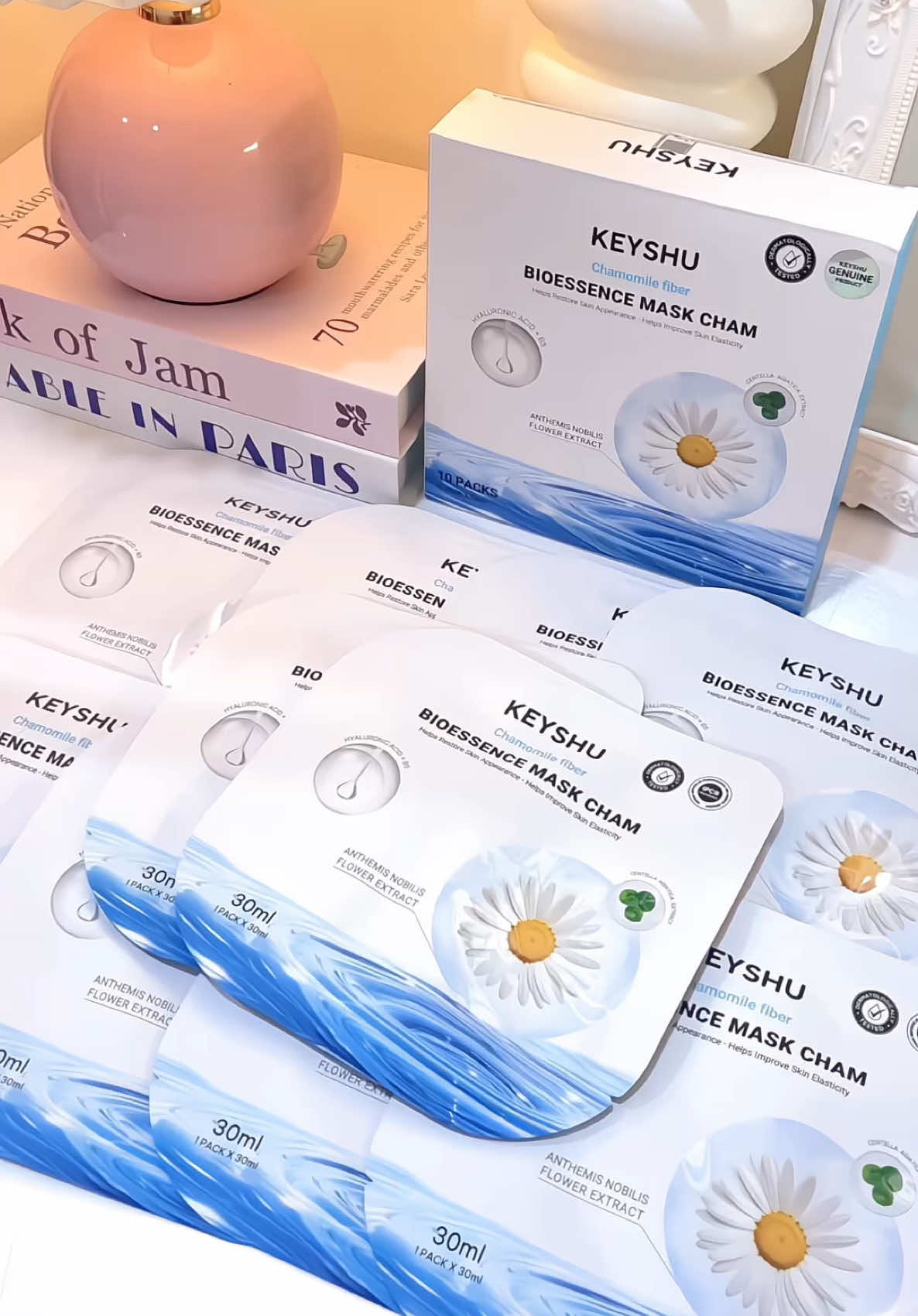 Mask hoa cúc mới của Keysu đắp siu đã lun mấy bà 🌼✨ #keysu #mask #matna #maskgiay #matnakeyshu #matnahoacuc #fyp #xuhuong 