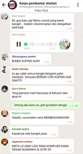 abang² pensiun berulah🗿 ib: ••• #au #pov #fakechat #demonslayer #kimetsunoyaiba #chatsmokk