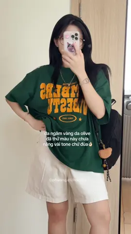 Mặc gì trắng da? Huhu sao toai ko thử em nó sớm hơn, thề best tôn da 🫶#myoutfit #basicfit #aophong #aothun #aothunboxy #outfitmuahe