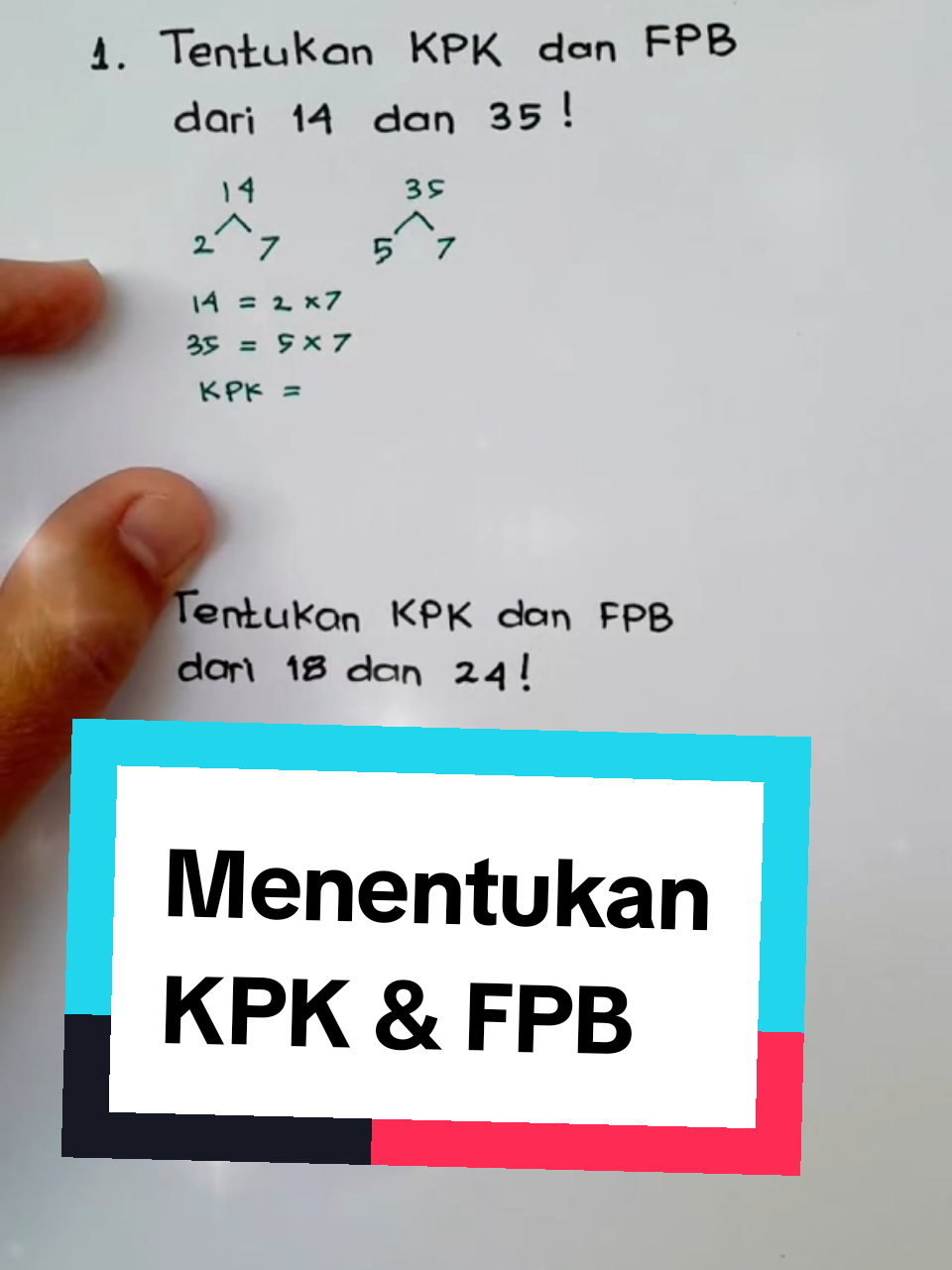 Materi KPK dan FPB untuk kelas 5 SD dan Kelas 7 SMP #matematika #FPB #KPK #matematikamudah #matematikasd #matematikasmp 