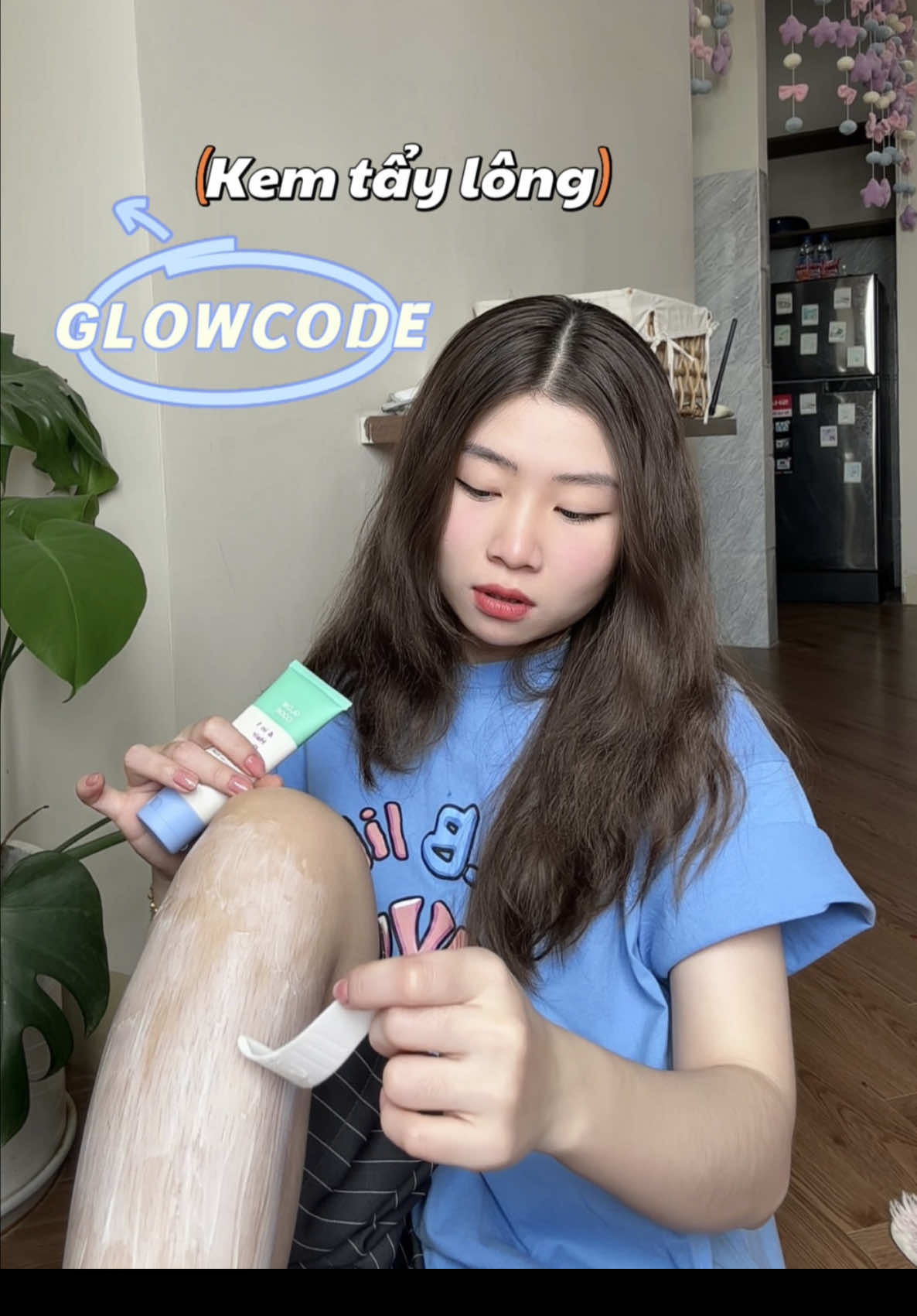 Khoẻ hehe tẩy luôn đỡ cạo wax gì cho nó rát da 🦵🦵#rv #review #kemtaylong #unbox #fypシ #glowcode #kemtaylongglowcode 
