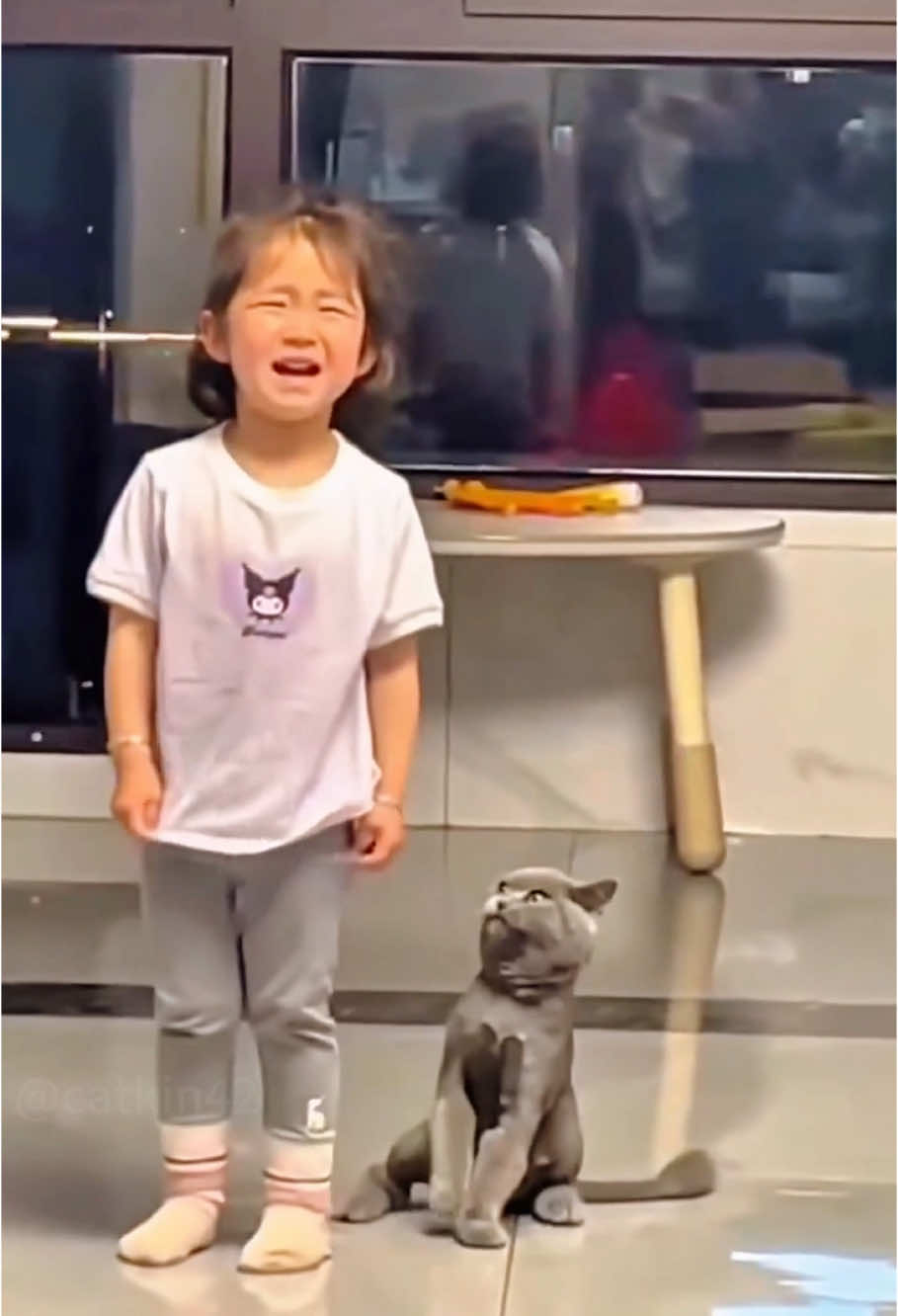 When BABY CRIES... Cat's OVER IT! 😾👶 (Sibling Drama!)   #CatReacts #BabyCries #SiblingRivalry #FelineExpressions #CatTok #ViralPets  