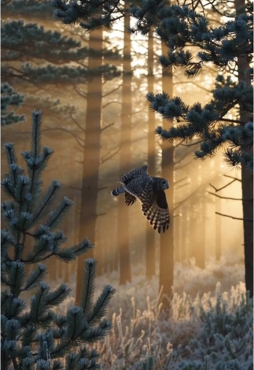 Still. Silent. Powerful. #owl #forest #cinematic #nature 