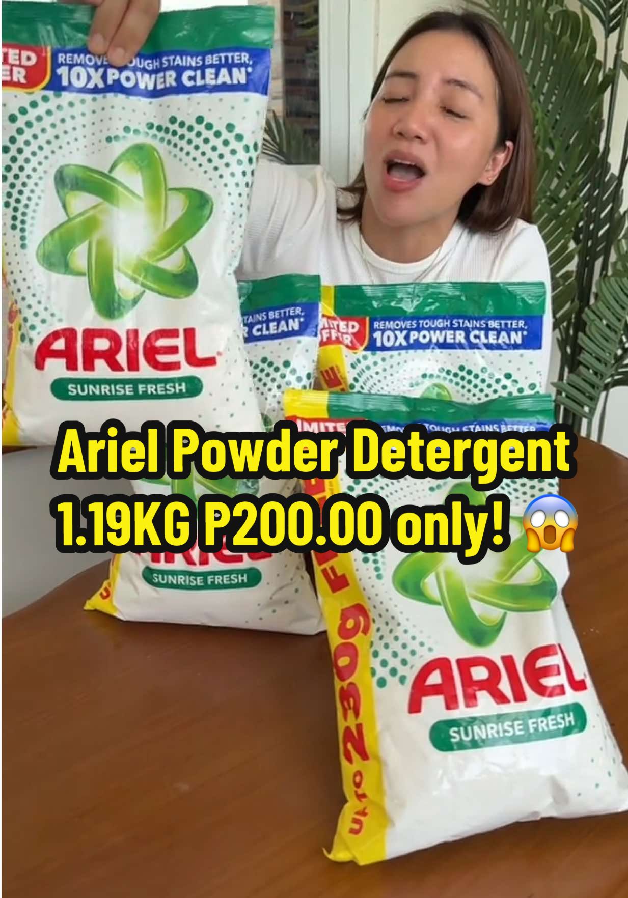 Grabe pati si Ariel andito na 🥰😍😍 #ariel #arielpowderdetergent #arielsunrisefresh 