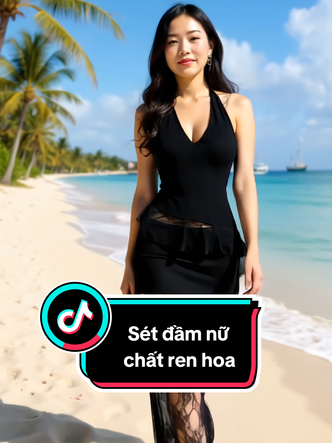 Sét đầm nữ ren hoa. Áo cổ yếm, chân váy đuôi cá. #linhlinhshop17 #setdo #setdoxinh #setvay #setvayxinh 