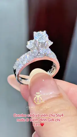 Combo cả ổ và viên chủ 5ly4 nước D kiểm định GIA chỉ 8xtr❤️#quangtruongjewelry #quangtruongdiamond #diamond #luxury #kimcuongthiennhien #kimcuong #viral #fypシ #xuhuongtiktok #foryou #emerald #baguette #nhankimcuong 