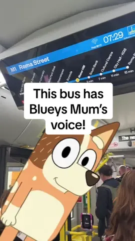 Brisbane’s new Metro bus network uses Melanie Zanetti, the voice actor for Bluey’s mum, Chilli Heeler for its trip information recordings. Brisbane is Bluey’s hometown, so who better to help guide everyone through the city! #BrisTok #Bluey 