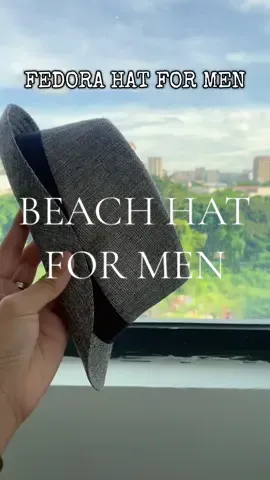 Beach hat for men #beachhat #jazzhat #fedorahat#jazz 