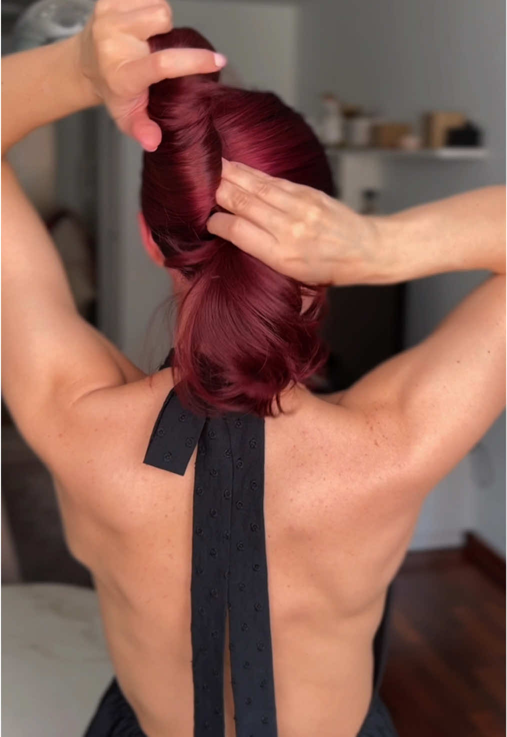 Easy bun for long hair🤩✨#longhair #hairtok #longhairstyles #hairideas #hairstyle #