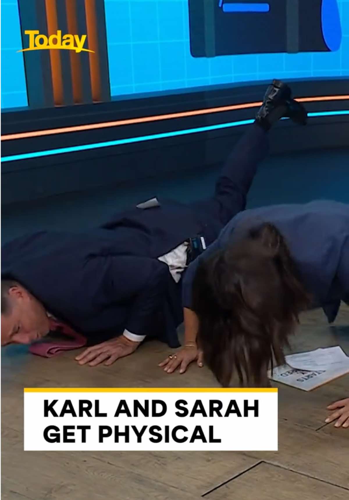 Sam Wood wasn't taking any excuses from Karl and Sarah to get them shredded for summer 💪 #9Today