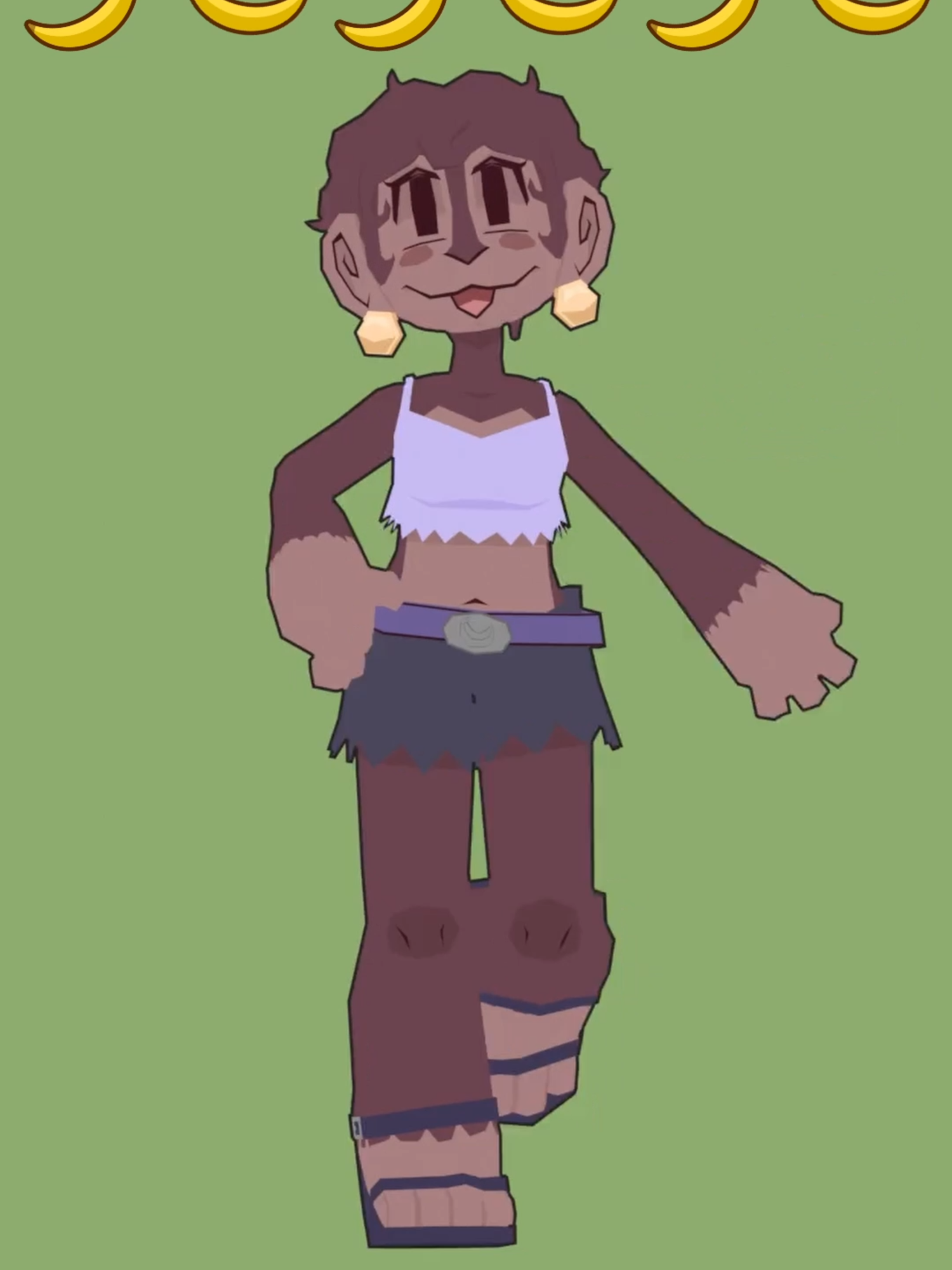 Monkey 🍌 Art fight number five! #artfight #artfight2025 #3Dart #lowpoly #blender #animation