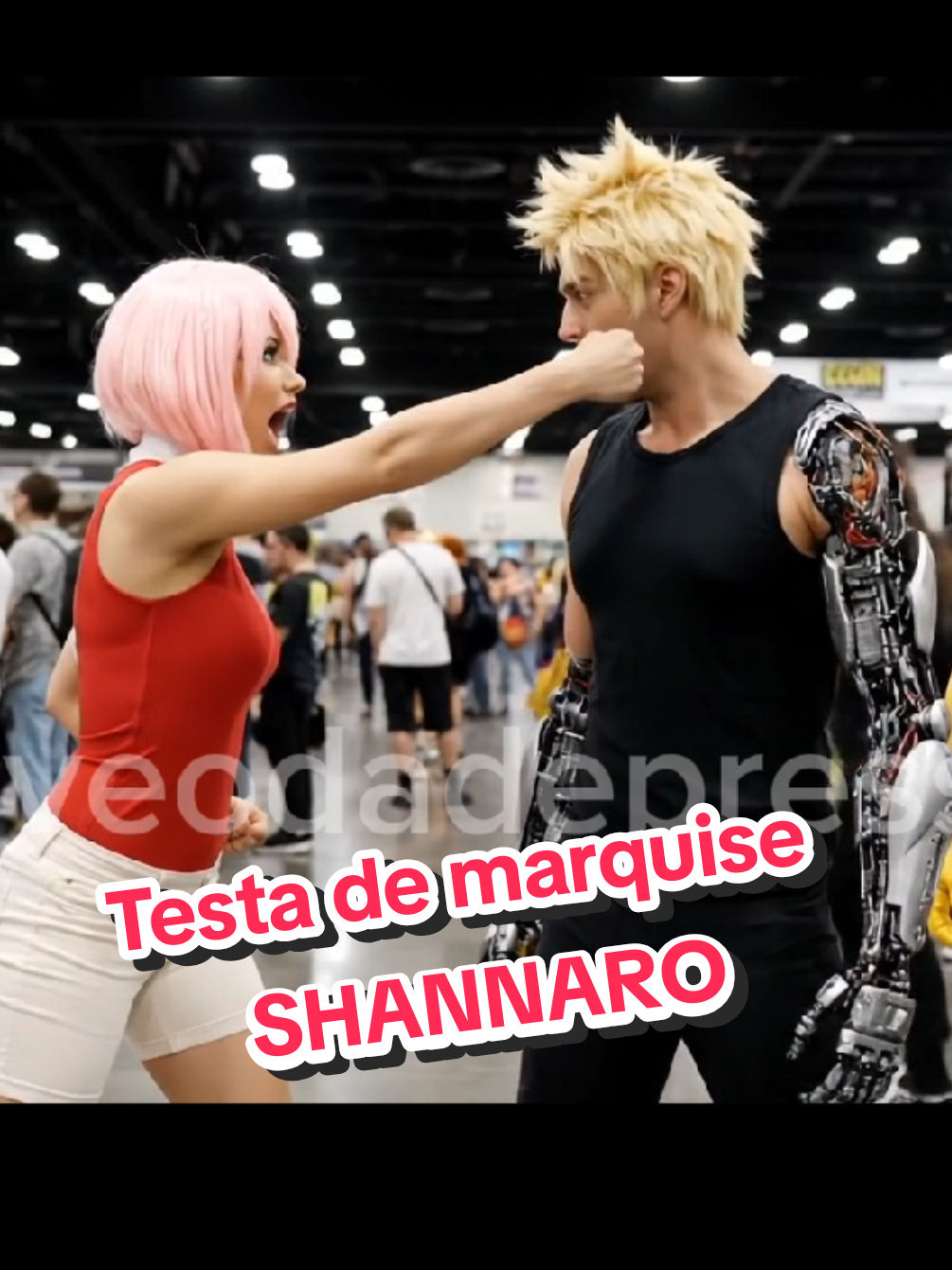Sakura testa de marquise - SHANNARO 👊🏼😂 #saitama #onepunchman #sakura #naruto #cosplay #genos #anime #liveaction #real #comiccon 