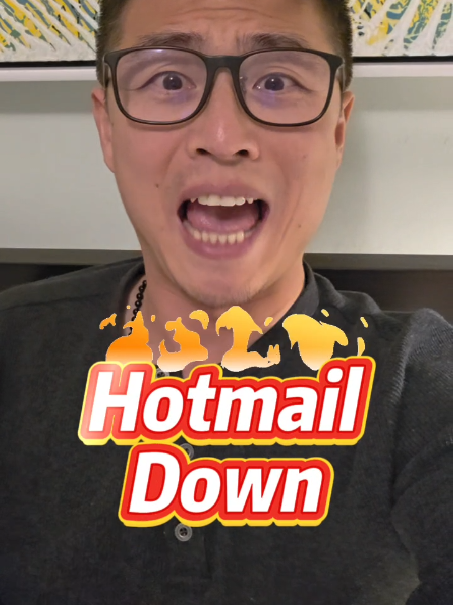 Hotmail is not working 😕 #Microsoft #hotmail #technology 