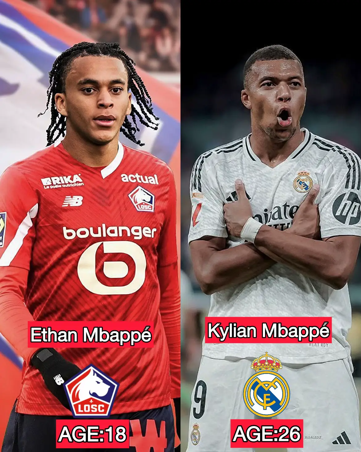Footballers who are brothers in professional football. #kylianmbappé #ethanmbappe #emilhojlund #rasmushojlund #giovannisimeone  #giulianosimeone #herrymaguire #maguire  #alissonbecker #lucashernandez #theohernandez #leroysane #sidisané #sane #kylianhazard #hazard 