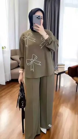 SET BAJU CELANA 40 RIBU BAHAN ADEM  #setelanwanita #setelan #outfit #oneset 
