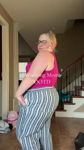 Plus size working mom OOTD ft. The only 2 bags I carry anymore lol 🎒 #OOTD #plussize #momootd 
