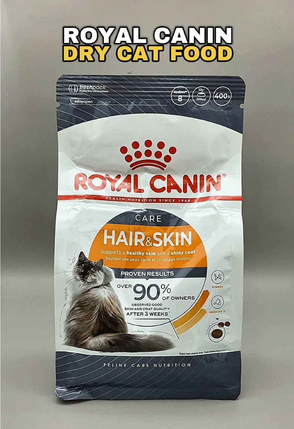 Mas nagustuhan talaga ito ng mga pusa ko ngayon‼️  Royal canin dry cat food, cat food for Hair and skin.  #royalcanin #catfood #cat #catlover #catoftiktok #drycatfood #catlovers 