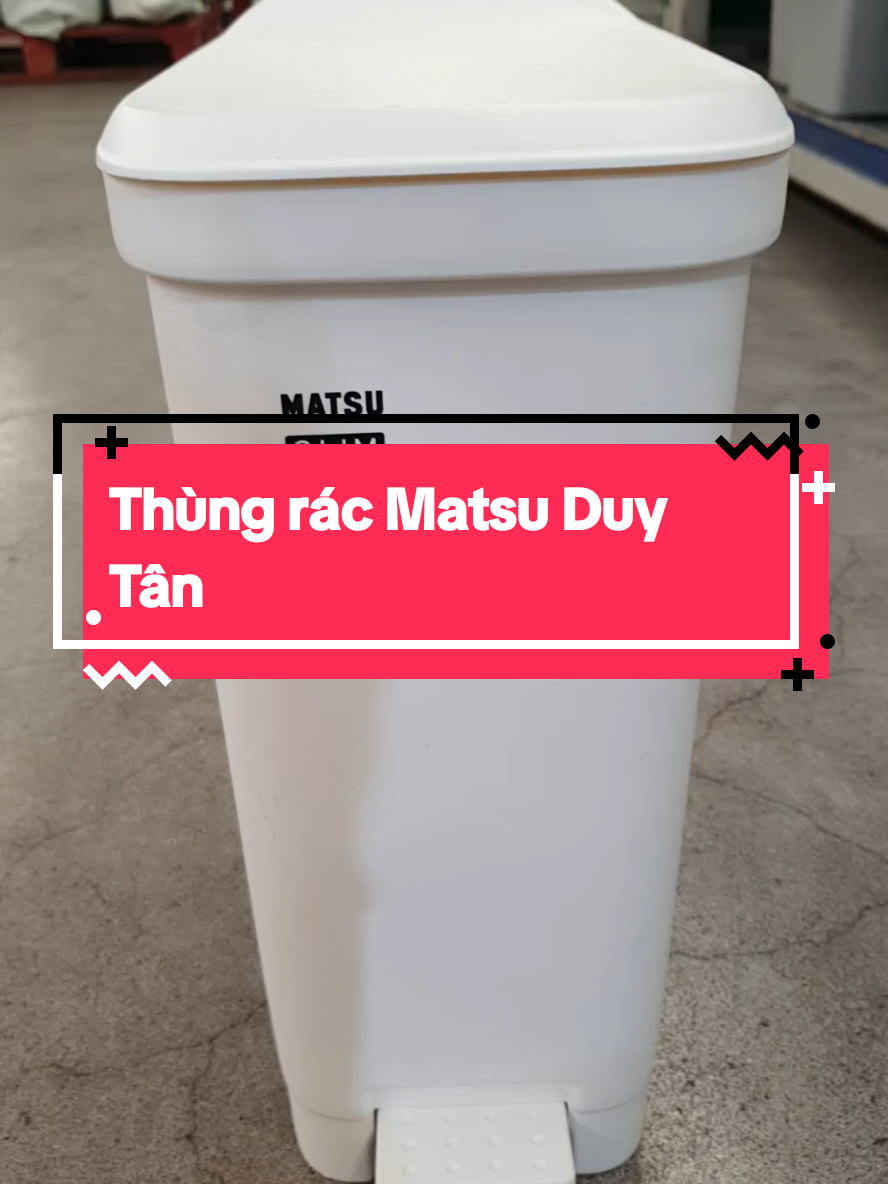 Thùng rác Slim Matsu Duy Tân nhựa PP ngăn mùi hôi, kiểu dáng sang trọng #thungrac #thungracduytan #thungdungrac #xuhuongtiktok #giadungmythuong 