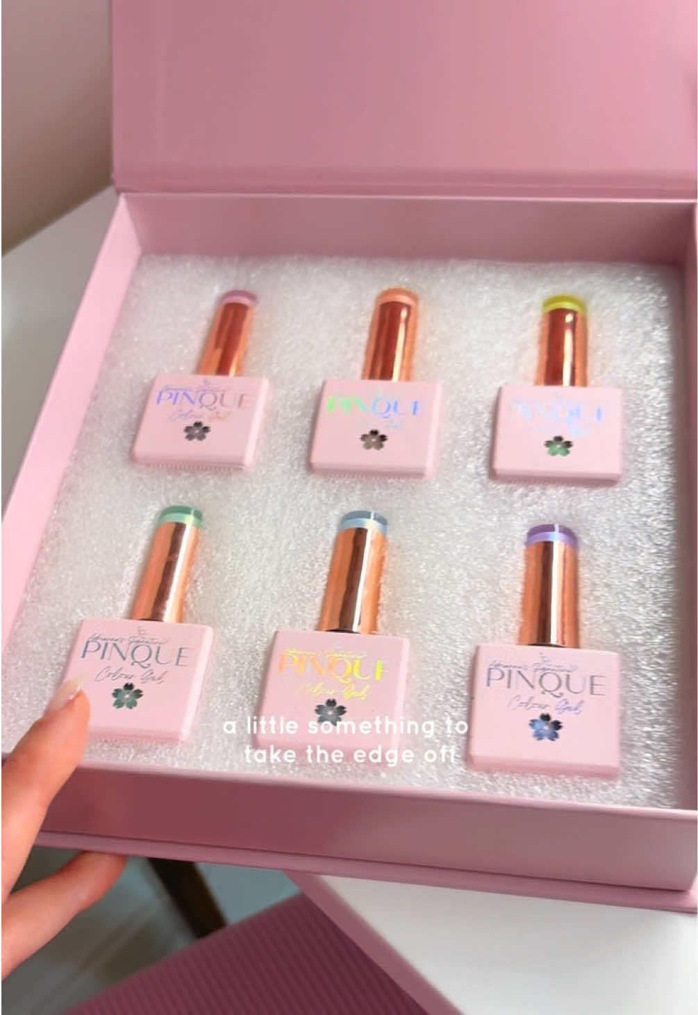 🌸 just a lil something to take the edge off 🤭💕 #tickledpinque #tickledpinquecosmetics #nailsnailsnails #prettyinpinque #nailinspo #viralnails #gelnails #nailtech #nailart @dreamcorenails 