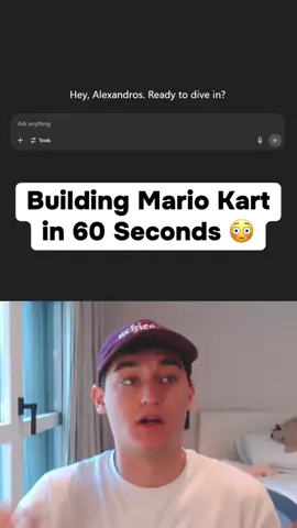 I built Mario Kart in 60 seconds. 😜 #mariokart #nintendo #cs #lovable #ai #coding #csmajor