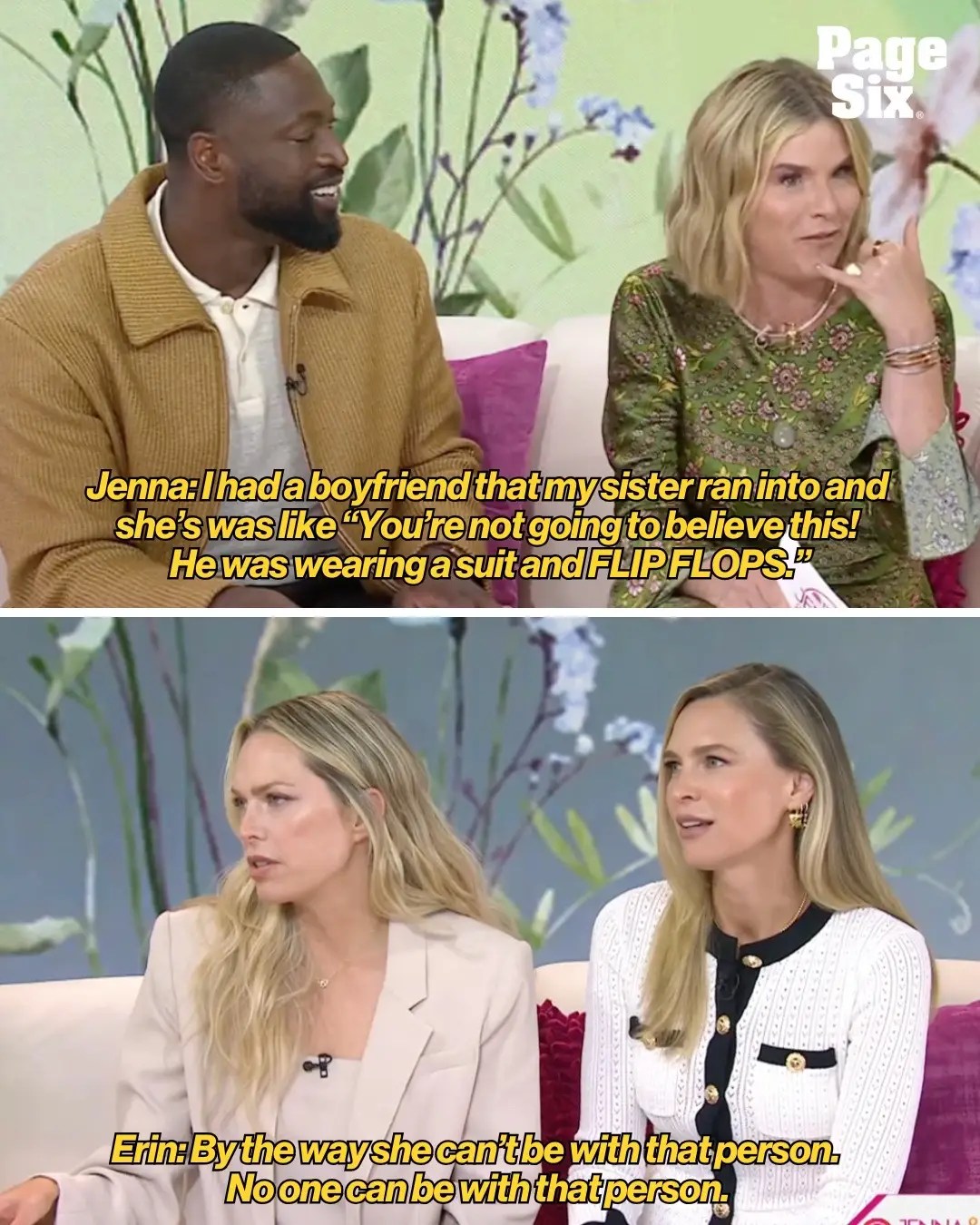 I need a talk show hosted by Dwyane Wade, Jenna Bush Hager, Erin Foster and Sara Foster after that TODAY appearance together 😂 📸: NBC