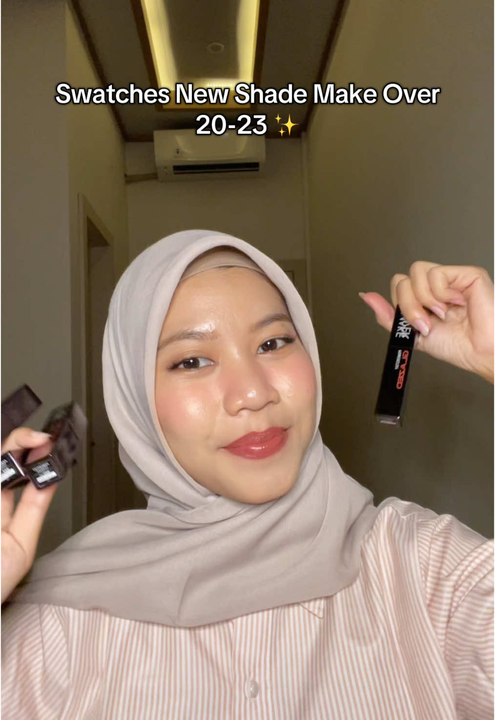 Paling terpesona sama shade yang mana? #glazed #lipglazed #makeover #makeoverglazed #alobeautys 