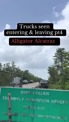 Trucks making deliveries to Alligator Alcatraz on 6/28/2025  Trucks are now covering their logo and USDOT numbers. If they're are doing honest work then they should have nothing to hide #alligatoralcatraz #fleverglades #everglades #miami #usdotnumber