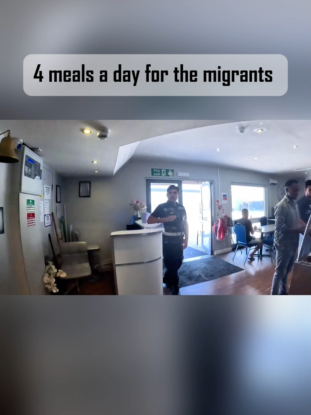 4 meals a day for the migrants  #police #audit #security #fail #policeofficer #officer #metpolice