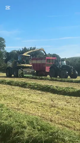 Second cut of #silage25  #silage #silage2025 #krone #kronethepowerofgreen #deutz #deutzfahrpower💚 #deutzfahr #johndeere #newholland #newhollandw170d #madforgrass #irishfarming #irishfarm 