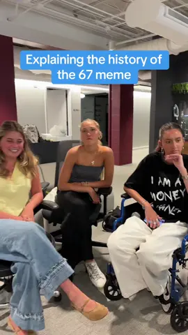Explaining what 67 means to my coworkers. How did I do? #67 #67meme #sixseven #taylenkinney #rodwaveelite #67kid #mr67 #annikachristy #kingkrabbypatty #67water #barstoolintern 