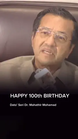 Happy birthday Tun Mahathir #tunm100 #tunm100tahun #100tahuntunm #tunmahathirmohammad 