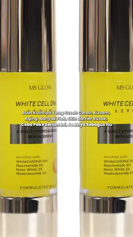 Serum fav siapa bun, komen yuukks?? buruan CO cek deh mumpung turun nih #msglowbeauty #msglow #whitecelldna #serumglowing #skincare #antiaging #mencerahkankulit #serummencerahkan 
