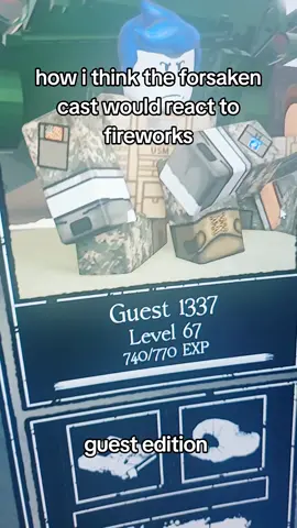 How i think the forsaken characters would react to fireworks #fireworks #forsaken #guest1337 #ptsd #veteran #forsaken #howithinktheforsaken