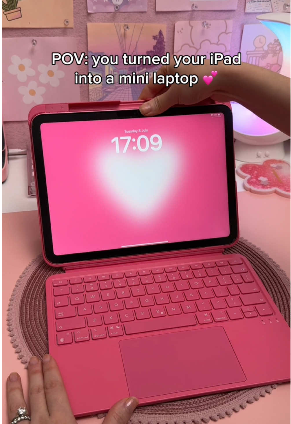 turned my iPad into a laptop 💕 It totally matches my pink iPad 11 ✨ The iPad keyboard case is from ESR 🔗 in my b!0 and I’m using my digital planner in noteful app ✍️⁣
 ⁣
 #ipad #ipadkeyboard #ipadaccessories #ipadnotes #ipadnotetaking #keyboard #digitalnotes #digitalnotetaking #digitalplanner #studytok #ipad11 #esrtech #ipadaesthetic #esripadkeyboard #esrflexkeyboardcase @ESR US 