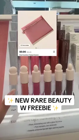 Free rare beauty tinted clutch when you buy a luminizing lip gloss on TikTok and free shipping with two! Limited stock for the clutch! @Rare Beauty #rarebeauty #rarebeautylipgloss #newrarebeauty #dealsforyoudays #makeupdeal #lipgloss #tiktokshopcreatorpicks #ttsbeautybesties #selenagomez #tiktokshopcreatorspick 