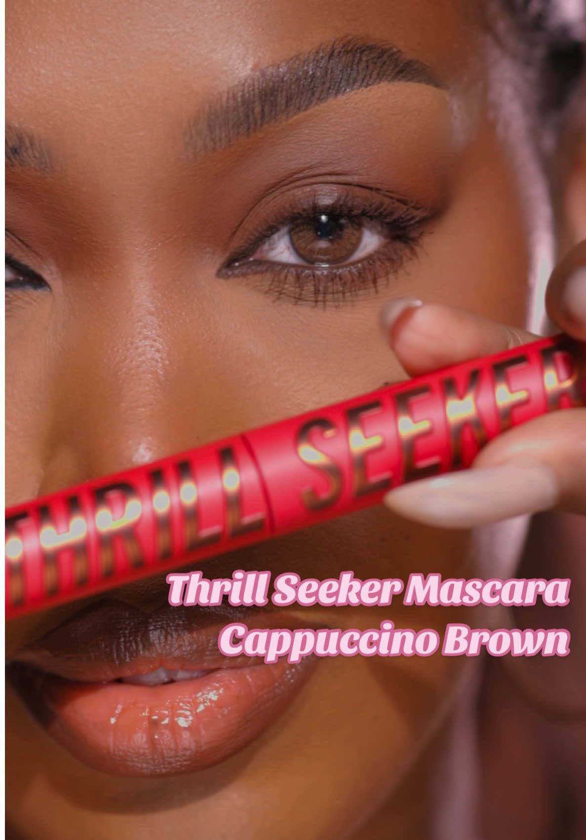 AD Same glam, softer vibe 🤎 Loving the new Cappuccino Brown shade of Thrill Seeker Extreme Mascara from @rimmellondon. I used it to recreate my simple and easy signature mascara & winged eyeliner look, obsessed with this soft stunning result! Its available now on TikTok Shop #RimmelLondon #mascara #makeup #brownmascara #softglam