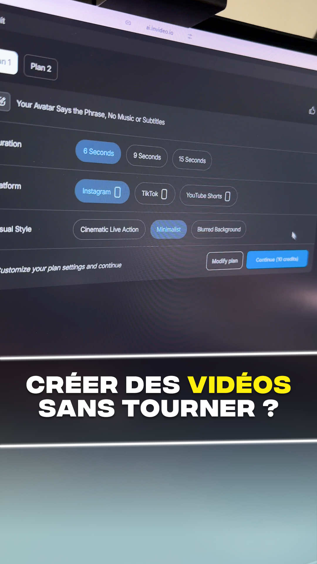 🚀 Transforme une idée en une vidéo avec @invideoio ! Tu peux même te créer un clone pour faire les vidéos entièrement à ta place 😄 #invideo #astuce #Tech #ia #capcut #clone #montage #visage #voix #collaborationcommerciale 