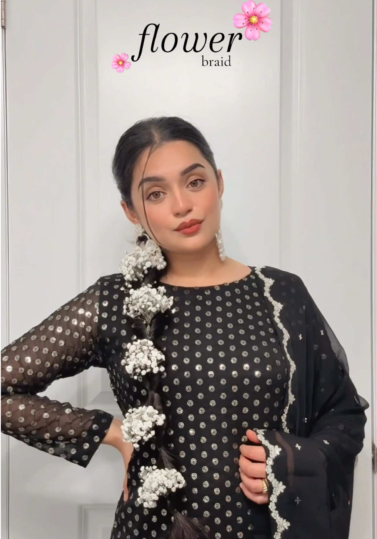flower braid ✨🌸✨ #flower #flowers #braid #braids #hair #longhair #tutorial #desibride #hairtutorial #hairstyles #indianhairstyle #bubblebraid #weddinghair #bubble #indianbride #easyhairstyles #slick #fishtail #hairinspo #hairinspiration #women #girls #foryou #indianhair #desi #punjabi #punjabitiktok #desitiktok #fyppppppppppppppppppppppp