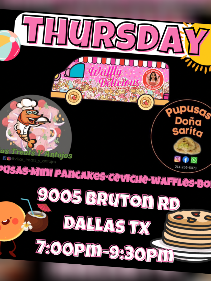 Esta noche!  Tonight!  📍9005 Bruton Rd Dallas Tx 75217  7pm-9:30