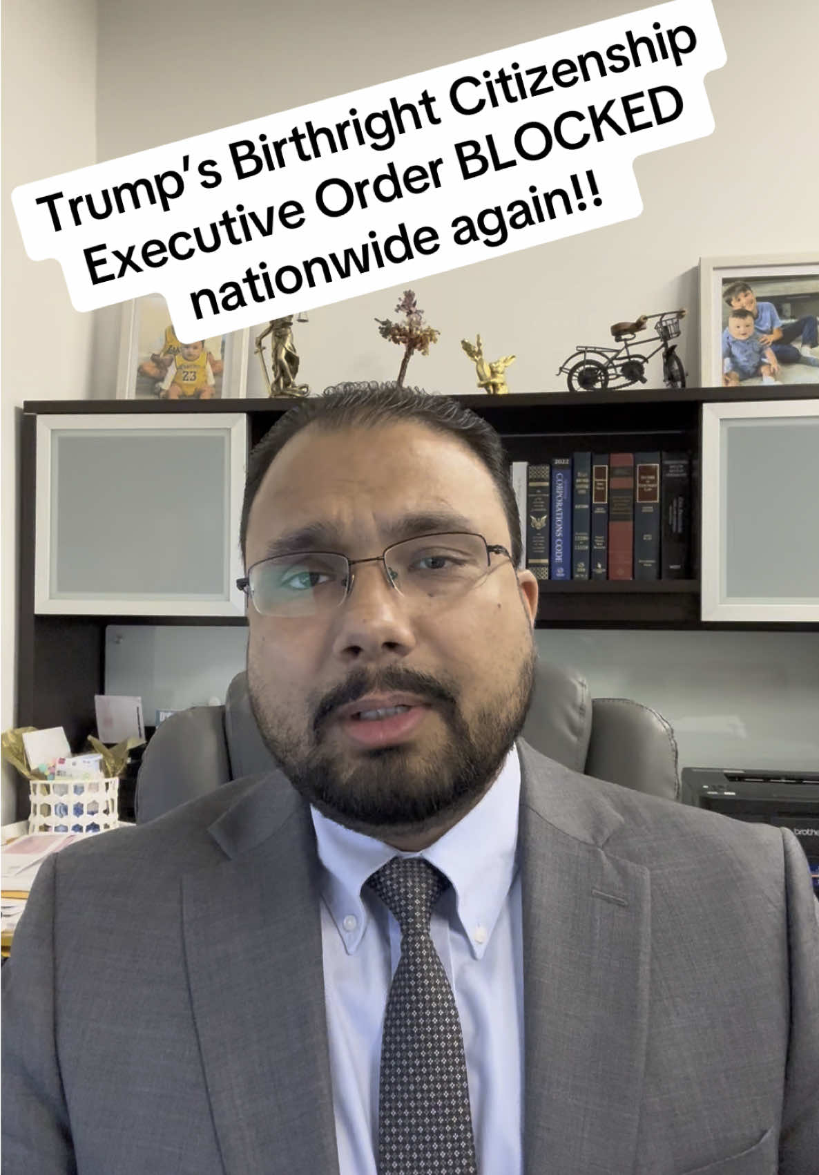 A federal judge and blocked Trump’s Birthright Citizenship executive order nationwide in a class action. #asylum #immigrant #immigrationnews #immigrationattorney #deported #punjabi #asylumseekers #immigrationlawyer #indian #hindi #haryana #expeditedremoval #alien #haryanvi #uscis #eoir #clp #immigration #punjab 