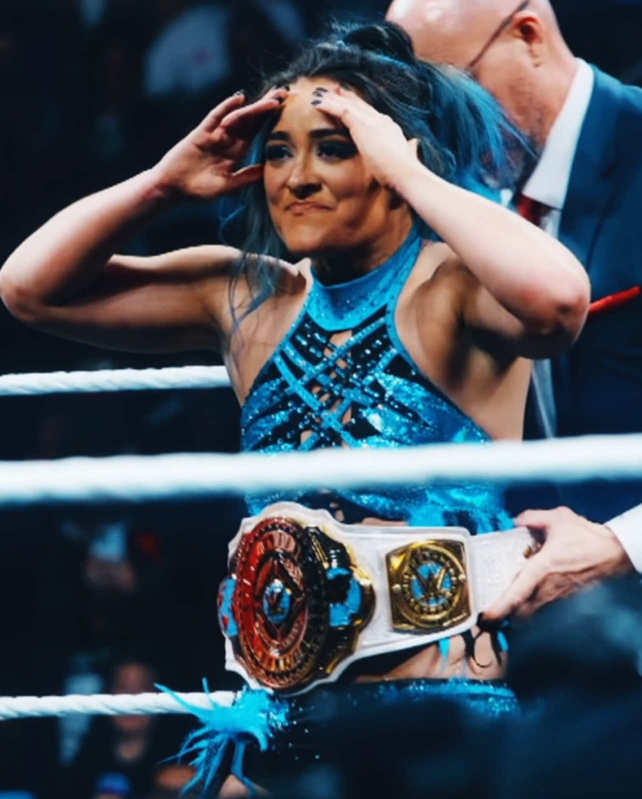BECKY. LYRA. BAYLEY. EVOLUTION II. #WWEEvolution #beckylynch #lyravalkyria #bayley #wweevolution #WWE #womenswrestling #paramore #prowrestling #wrestletok #foryou #fyp #blowthisup 