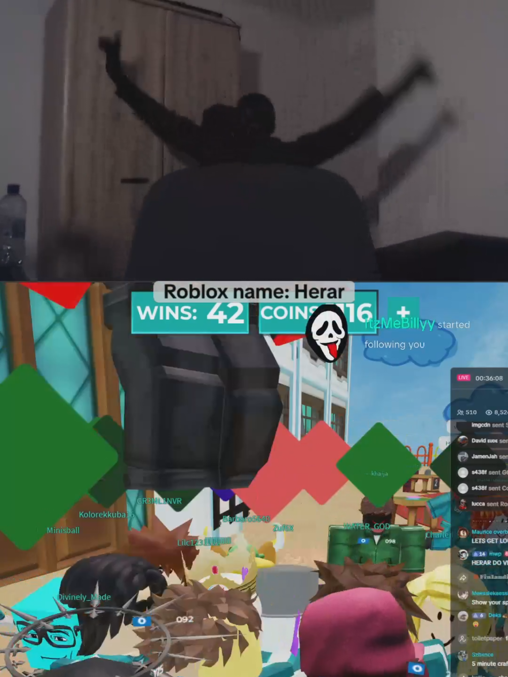 the chair finally has its revenge #tiktoklive #livehighlights #robloxsquidgame #herar #SquidGame #thefrontman #roblox 