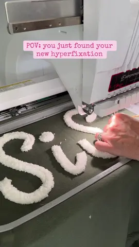 Let’s embroider this custom sweatshirt for SiSi #embroidery #embroiderybusiness 