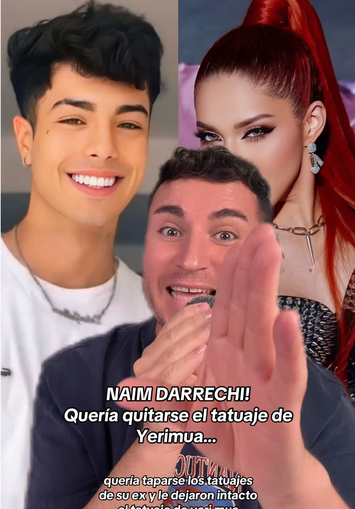 NAIM DARRECHI‼️ Quería taparse el tatuaje de Yerimua🫨 ##naim#naimdarrechi #yerimuaa #yerimua #chisme #chismesito #soyeddynieblas 