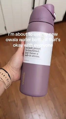 If that’s ok with everyone  @Owala #owalaspringrevival #nostrawwaterbottle #ifthatsokwitheveryone 